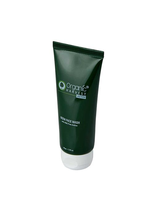 oganic harvest face wash - neem (bse free activ), 50g - 16503013 - Very Small Image - 1