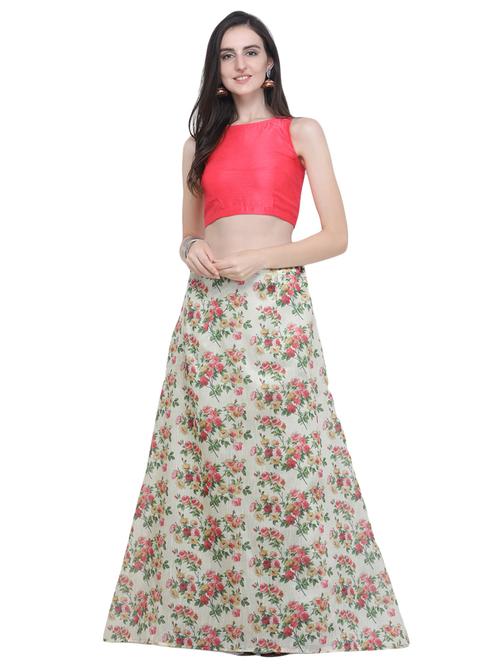 floral flared lehenga - 16503812 - Very Small Image - 1