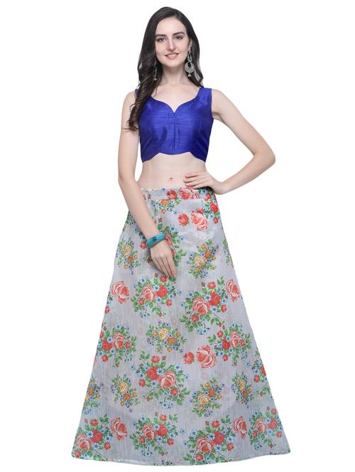floral flared lehenga - 16503819 - Very Small Image - 1