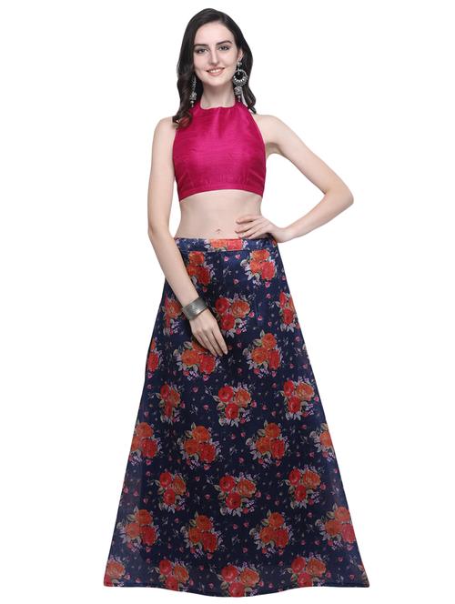 floral flared lehenga - 16503824 - Very Small Image - 1