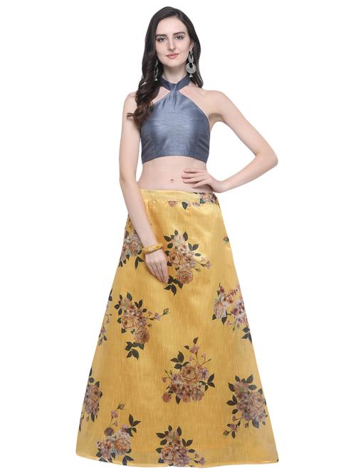 floral flared lehenga - 16503827 - Very Small Image - 1