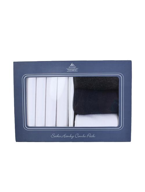 pack of 3 pcs sock and 5 pcs handkerchief combo - 16503973 - Very Small Image - 1