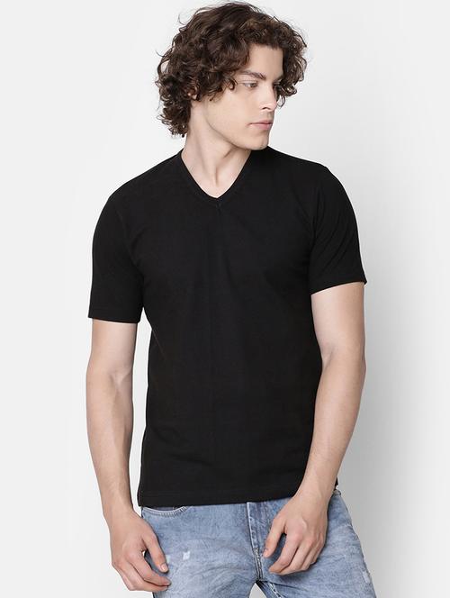 black solid t-shirt - 16503983 - Very Small Image - 1