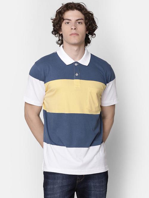 yellow color block t-shirt - 16504001 - Very Small Image - 1