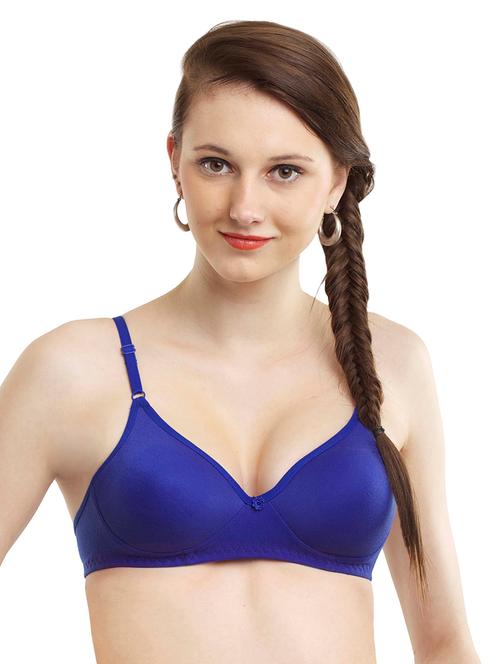 floral patch solid bra - 16504636 - Very Small Image - 1