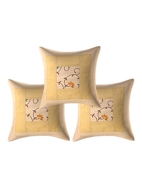 texstylers-embroidered-3 piece standard size cushion cover set-(16x16 inches),off white - 16504695 - Very Small Image - 1