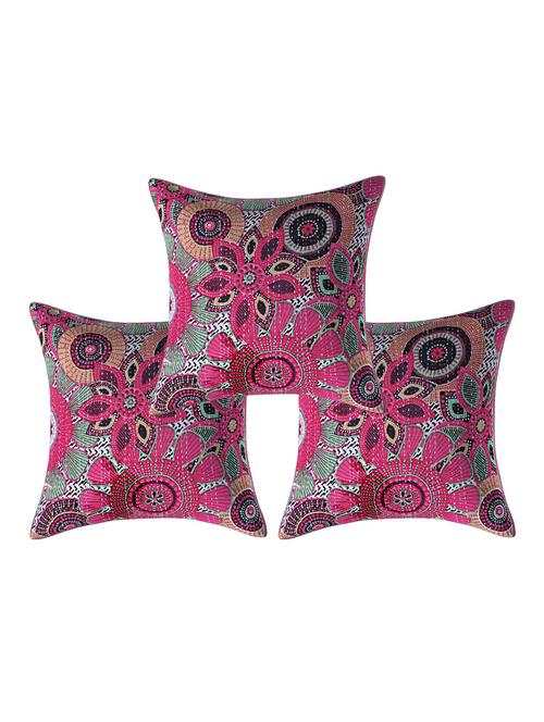 kantha work/suzaini-3 piece standard size cushion cover set - 16504697 - Very Small Image - 1