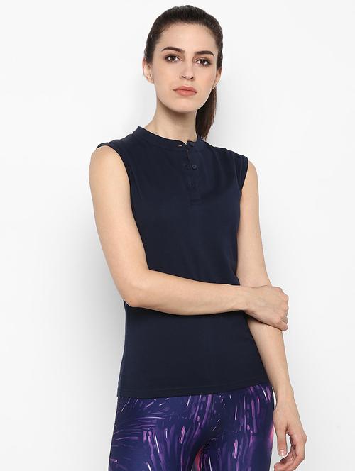 women's plain mandarin neck t-shirt - 16504834 - Very Small Image - 1