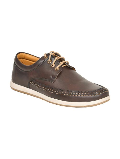 red arrow brown leather lace-up shoes - 16504918 - Very Small Image - 1