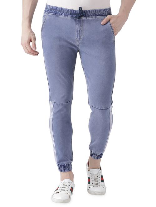 light blue side taped joggers - 16505152 - Very Small Image - 1
