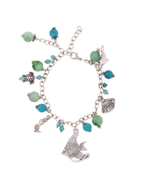 green metal beaded bracelet - 16505256 - Very Small Image - 1