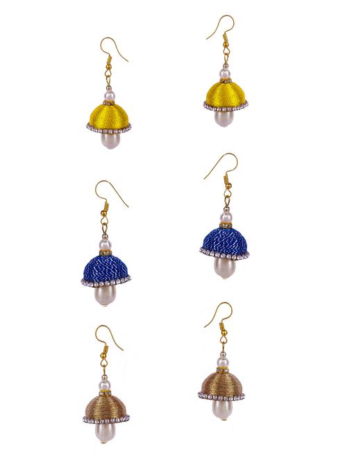 multi colored cotton combo's. earring - 16505284 - Very Small Image - 1