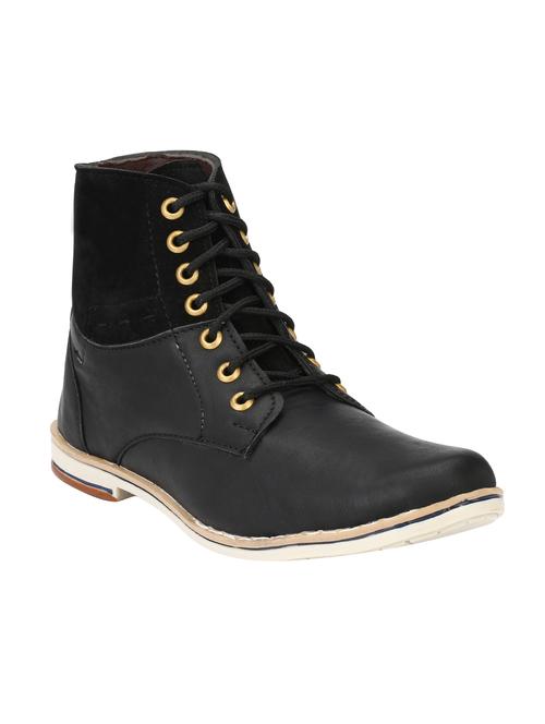 big fox black leatherette high ankle boots - 16505497 - Very Small Image - 1