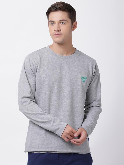 grey solid t-shirt - 16505530 - Very Small Image - 1