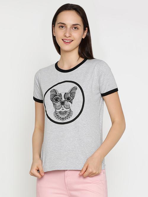 contrast bind graphic tee - 16505647 - Very Small Image - 1