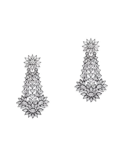 black brass drop earring - 16506546 - Very Small Image - 1