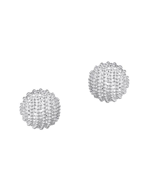 white plastic studs earring - 16506617 - Very Small Image - 1