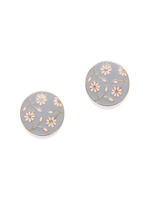 gold metal studs earring - 16506650 - Very Small Image - 1
