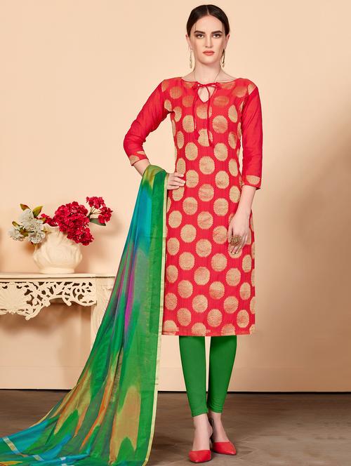 zari work unstitched suit - 16507528 - Very Small Image - 1