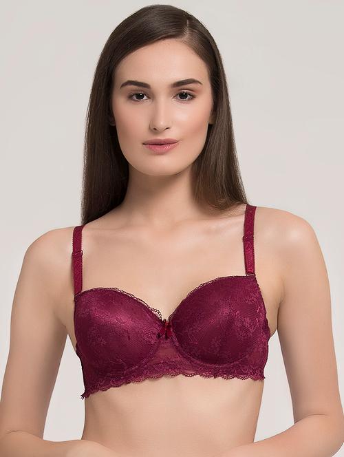 detachable strap laced bra - 16508685 - Very Small Image - 1