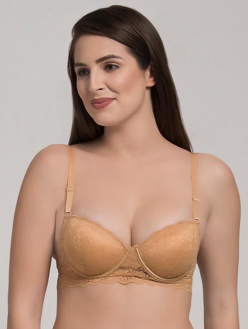floral laced embellished bra - 16508699 - Very Small Image - 1