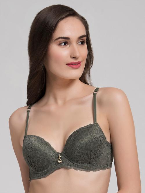 embellished scallop hem bra - 16508700 - Very Small Image - 1