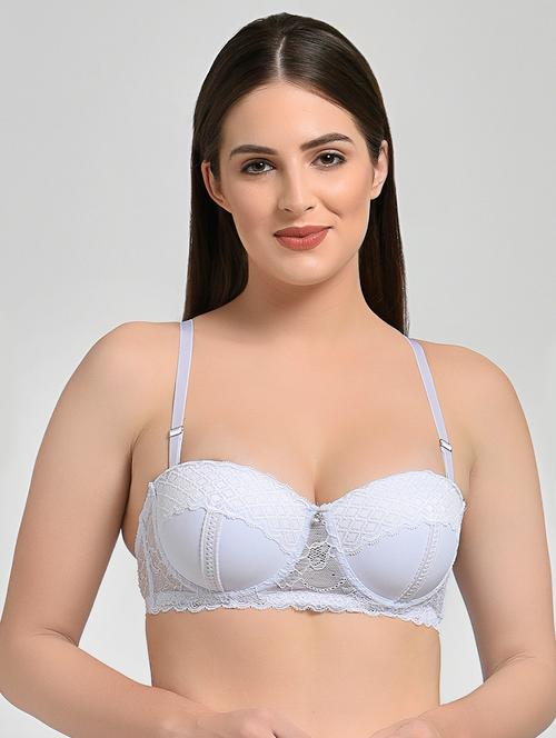 detachable strap laced bra - 16508707 - Very Small Image - 1