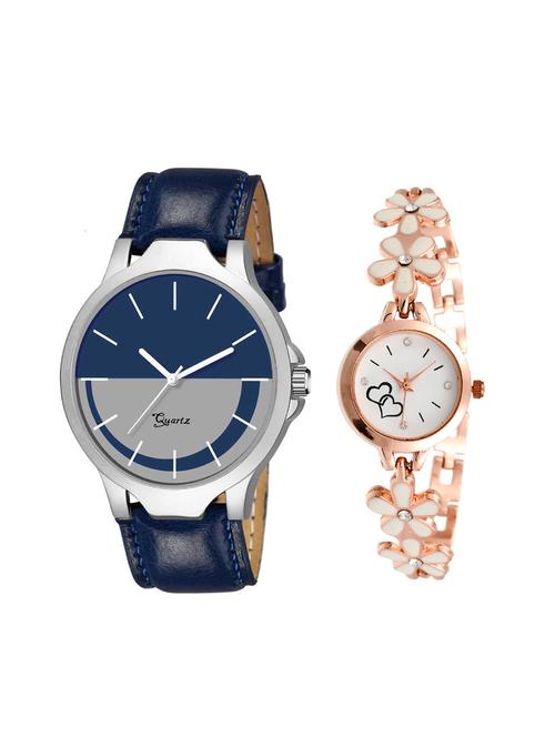 surbhi fashion set of 2 analog watch combo(swc-w-1307) - 16508730 - Very Small Image - 1