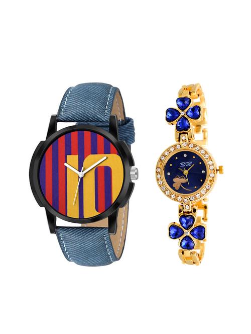 surbhi fashion set of 2 analog watch combo(swc-w-1309) - 16508732 - Very Small Image - 1