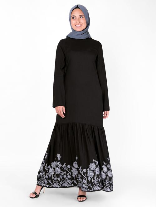 solid a-line cloaks & abaya - 16510678 - Very Small Image - 1