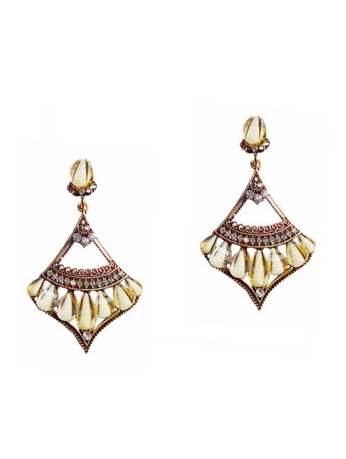 gold metal earring - 16510802 - Very Small Image - 1