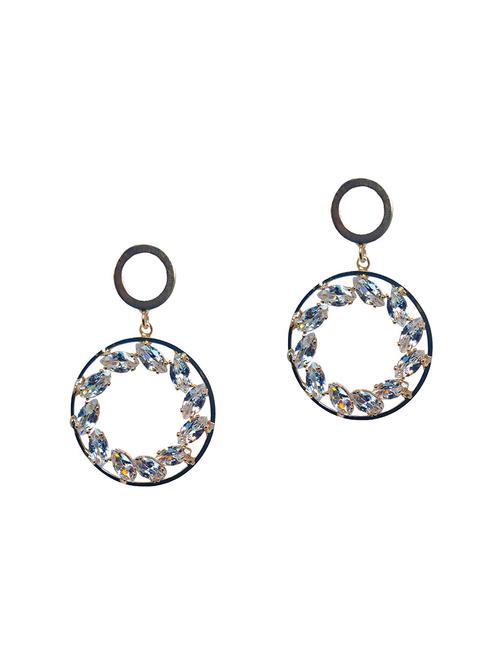 white metal earring - 16510813 - Very Small Image - 1