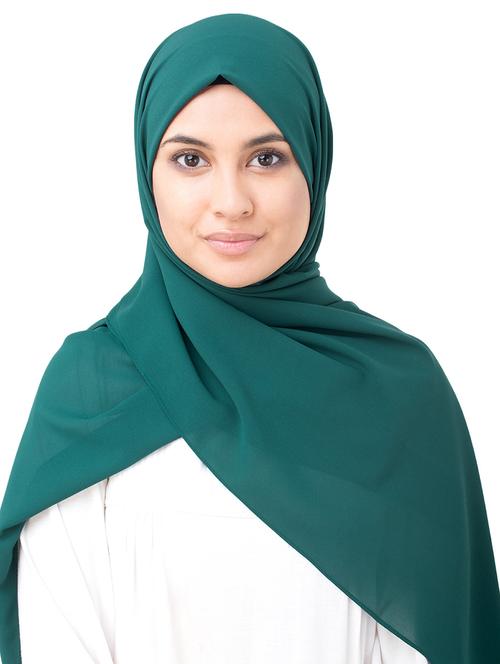green georgette stole - 16511159 - Very Small Image - 1