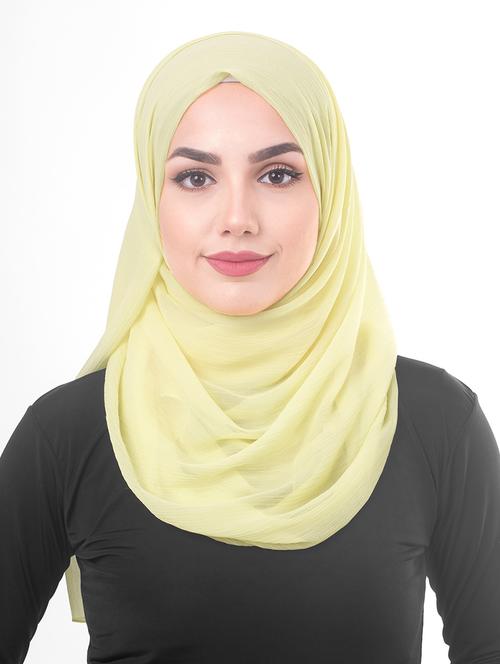 yellow chiffon stole - 16511309 - Very Small Image - 1