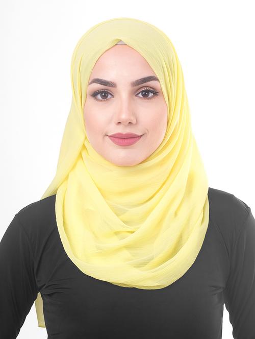 yellow chiffon stole - 16511312 - Very Small Image - 1