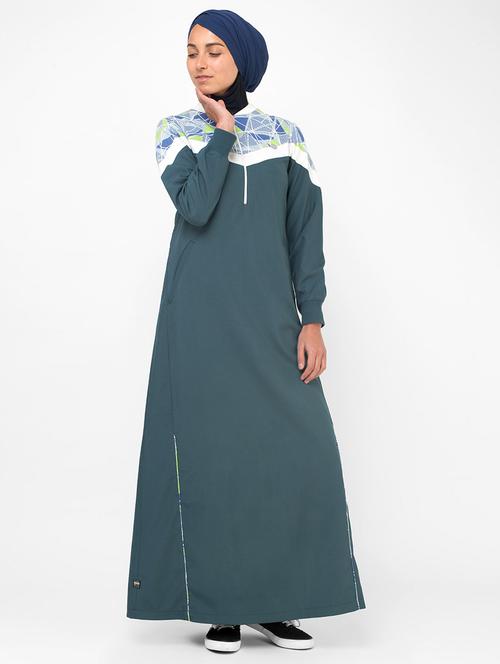 solid a-line flare cloaks & abaya - 16511584 - Very Small Image - 1