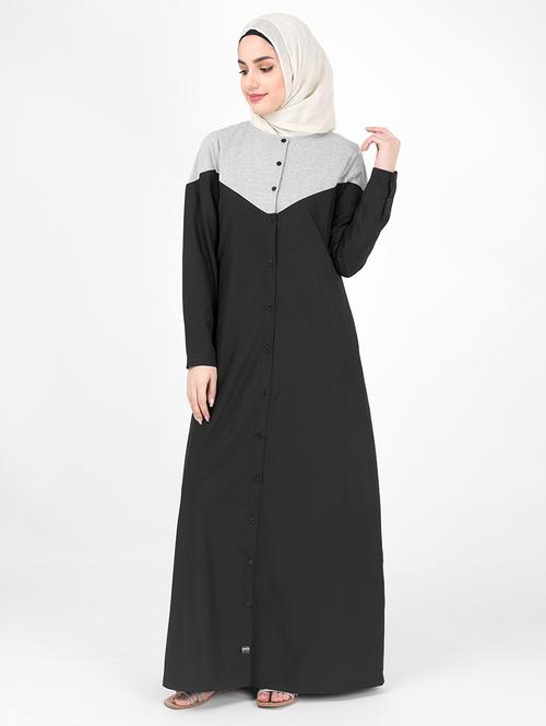 solid a-line flare cloaks & abaya - 16511608 - Very Small Image - 1
