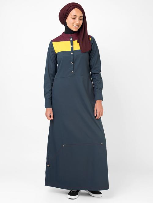 solid a-line cloaks & abaya - 16511643 - Very Small Image - 1