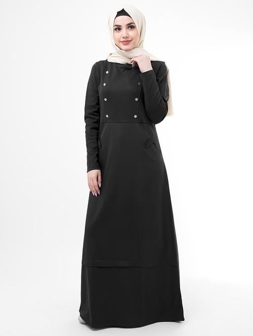 solid a-line cloaks & abaya - 16511663 - Very Small Image - 1