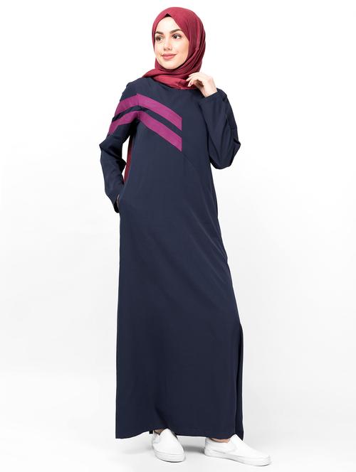 denim a-line cloaks & abaya - 16511703 - Very Small Image - 1