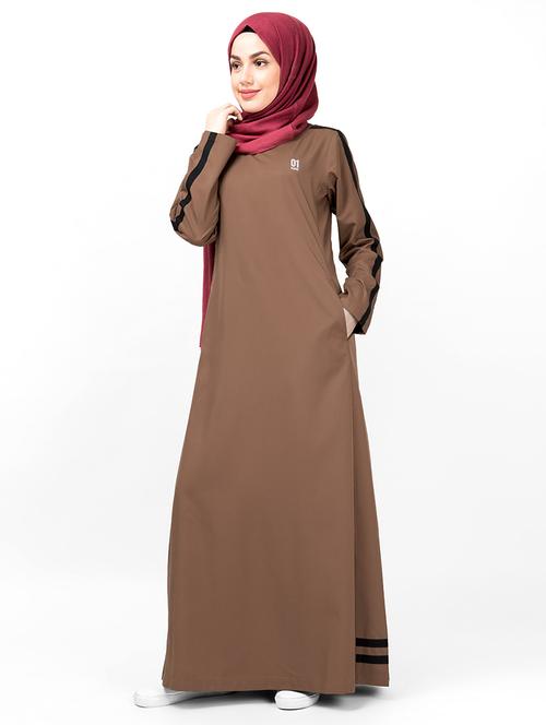 solid a-line cloaks & abaya - 16511722 - Very Small Image - 1