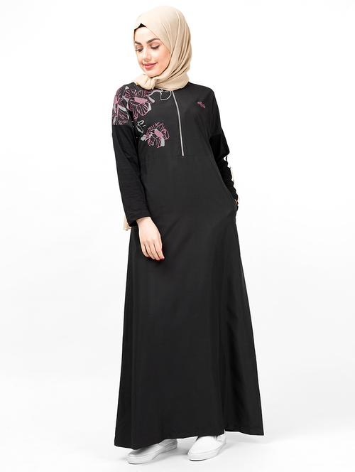 solid a-line cloaks & abaya - 16511727 - Very Small Image - 1