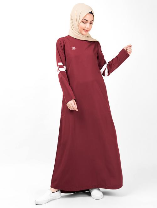 solid a-line cloaks & abaya - 16511737 - Very Small Image - 1