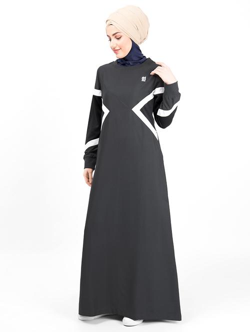 solid a-line cloaks & abaya - 16511777 - Very Small Image - 1