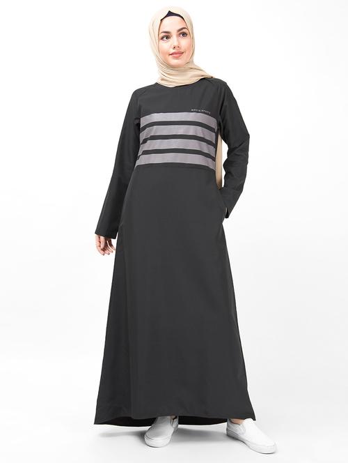 solid a-line cloaks & abaya - 16511808 - Very Small Image - 1