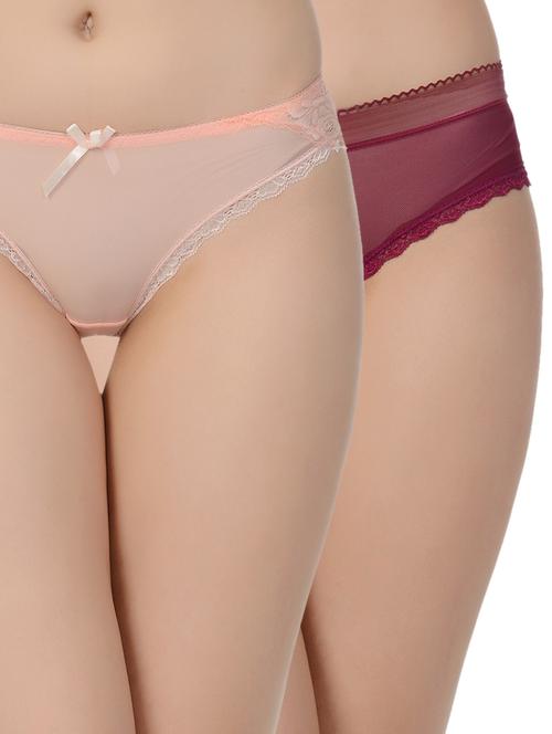 set of 2 bow patch tanga panty - 16511901 - Very Small Image - 1