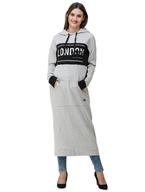 drop shoulder hooded hijab dress - 16512575 - Very Small Image - 1