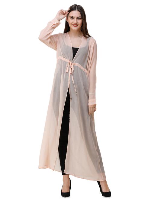 tie front solid shrug - 16512827 - Very Small Image - 1