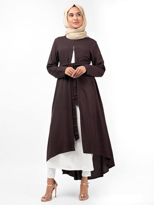 tie front solid shrug - 16512836 - Very Small Image - 1