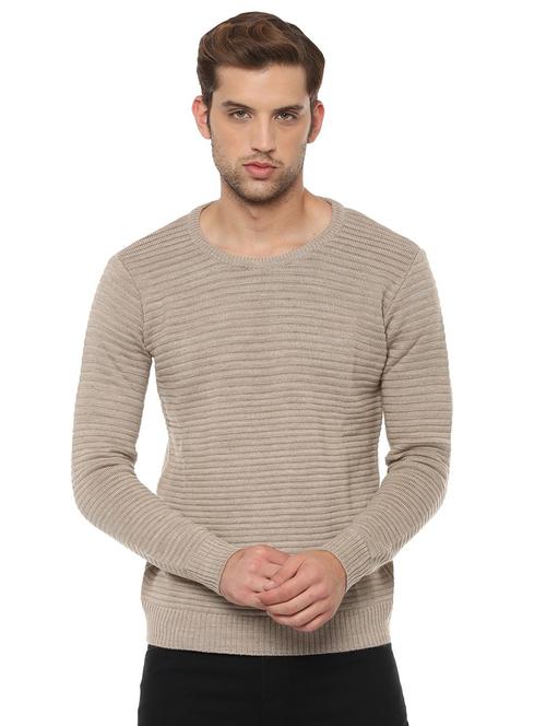 beige striped pullover - 16513307 - Very Small Image - 1
